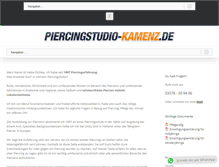 Tablet Screenshot of piercingstudio-kamenz.de